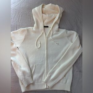 Cream Brandy Melville zip up